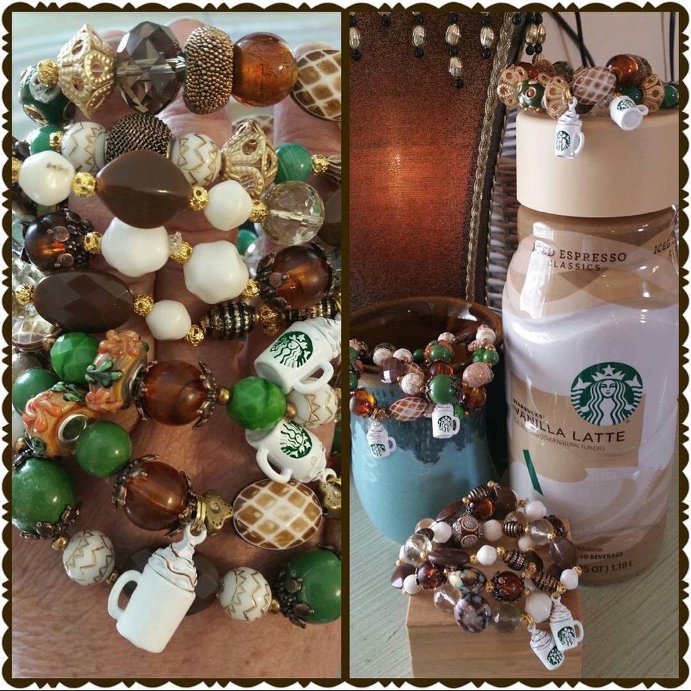 Starbucks inspired bracelet